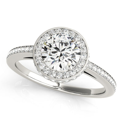 Halo Diamond Engagement Ring