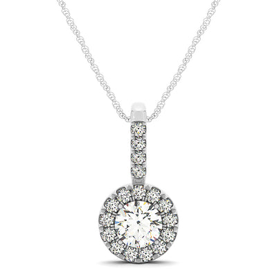 Halo Diamond Pendant