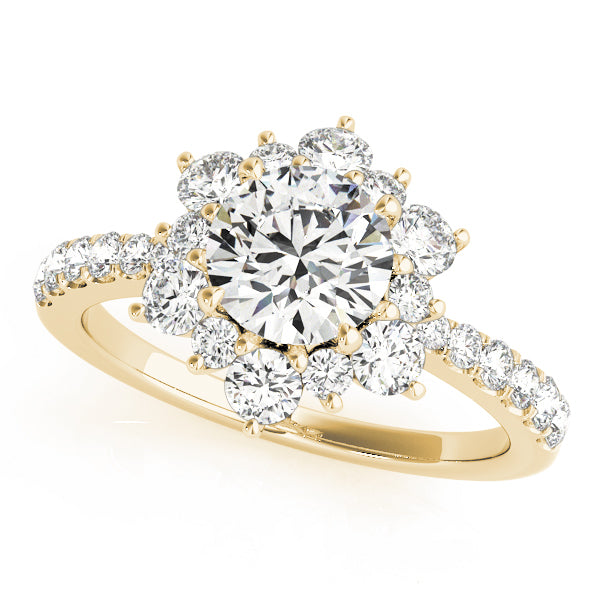 Halo Diamond Engagement Ring