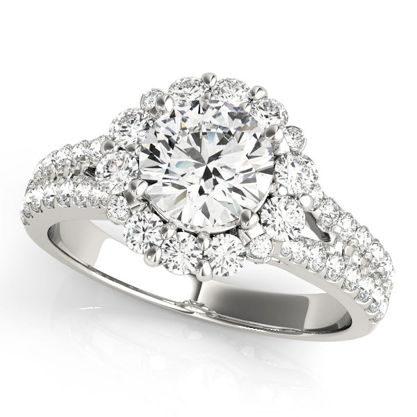 Halo Diamond Engagement Ring