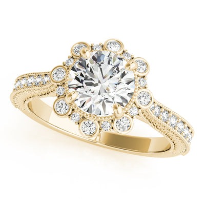 Halo Diamond Engagement Ring