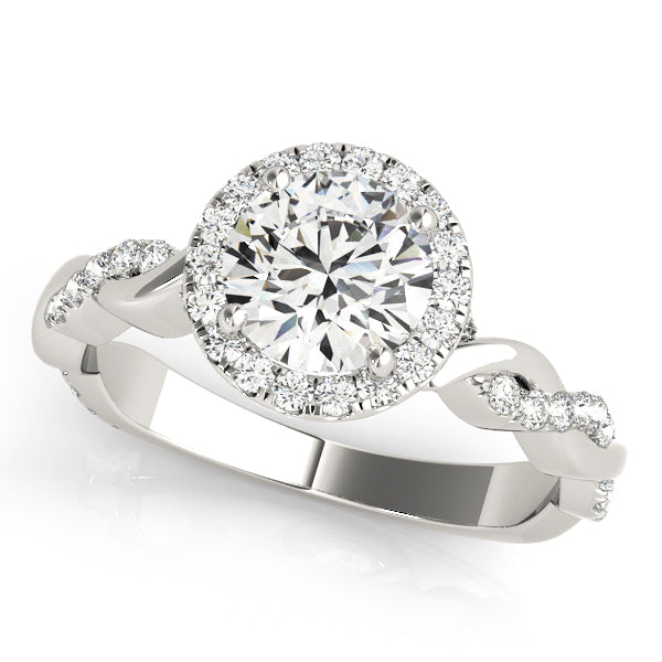 Halo Diamond Engagement Ring