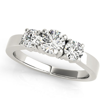 Three Stone Diamond Engagement Ring