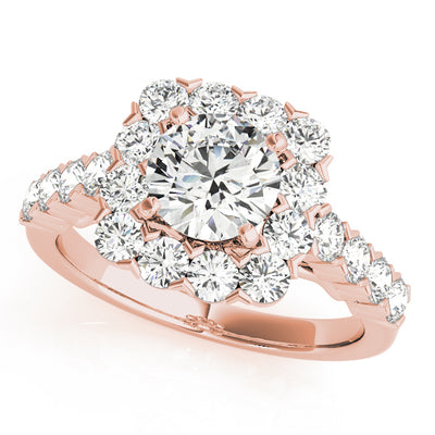 Halo Diamond Engagement Ring