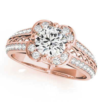 Halo Diamond Engagement Ring