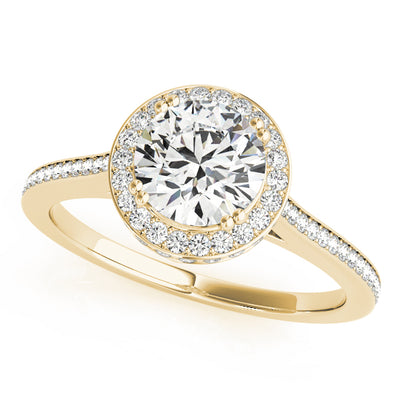 Halo Diamond Engagement Ring