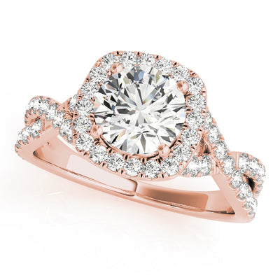 Halo Diamond Engagement Ring