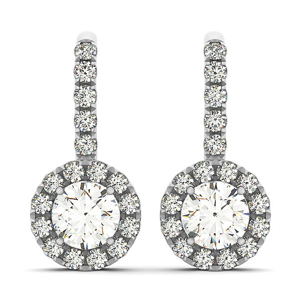 Halo Diamond Earring