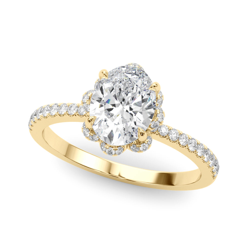 Halo Diamond Engagement Ring