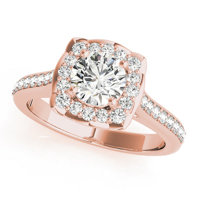 Halo Diamond Engagement Ring