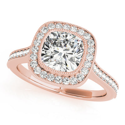 Halo Diamond Engagement Ring