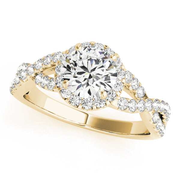 Halo Diamond Engagement Ring