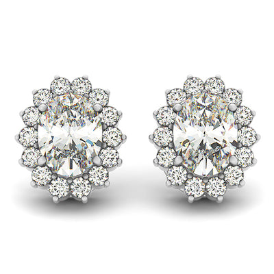 Halo Diamond Earring