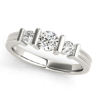 Three Stone Diamond Engagement Ring