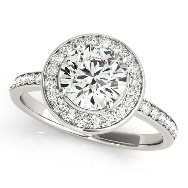 Halo Diamond Engagement Ring